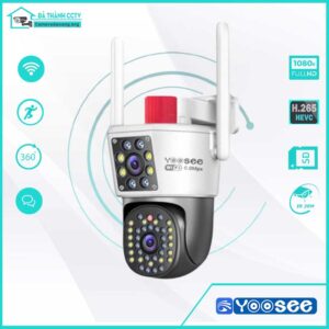 Camera Wifi Yoosee Q46 Pro 2 Mắt Ngoài Trời Xoay 360
