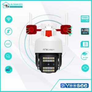 Camera Yoosee Tích Hợp Sim 4G 2.0MP Ngoài Trời Xoay 360