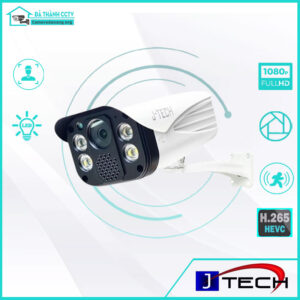 Camera IP J-Tech UAI8205C (3MP / Human Detect / Face ID / Smart Led) Ngoài Trời