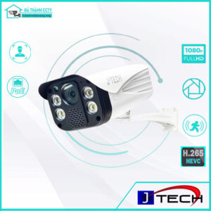 Camera IP J-Tech UHDP8205C (3MP / Human Detect / Face ID / PoE) Ngoài Trời