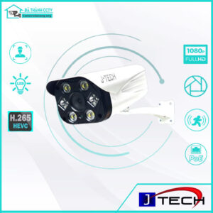 Camera IP J-Tech UAIP8208C (3MP / Human Detect / Face ID / PoE / Smart Led) Ngoài Trời