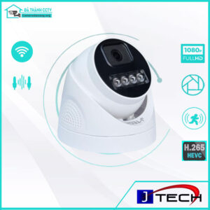Camera IP J-Tech UAI5284CS (3MP/Human Detect/Face ID/Smart Led/Loa)