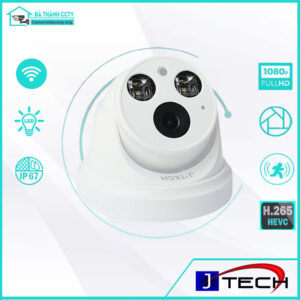 Camera IP J-Tech UAI5282CS (3MP/Human Detect/Face ID/Smart Led/Loa)