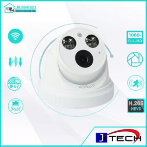 Camera IP J-Tech UAIP5282C (PoE 3MP/Human Detect/FaceID/Smart Led)