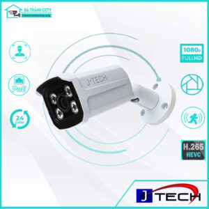 Camera IP J-Tech UHDP5703CL (3MP/Human Detect/FaceID/ PoE/ F.Color) Ngoài Trời