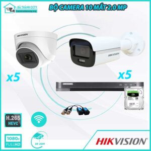 Combo Trọn Bộ 10 Camera Hikvision 4.0MP