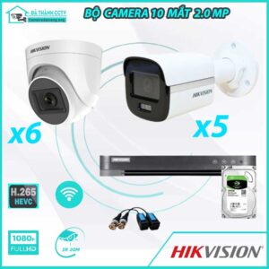 Combo Trọn Bộ 11 Camera Hikvision 4.0MP