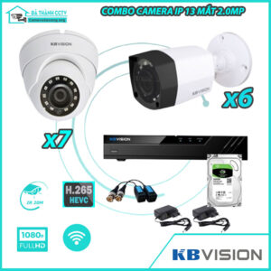 Combo Trọn Bộ 13 Camera Kbvision 2.0MP