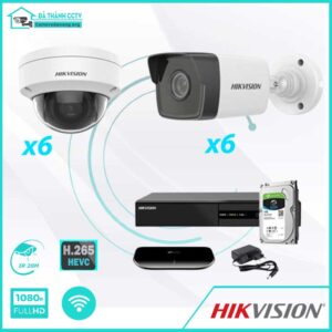Combo Trọn Bộ 12 Camera Hikvision IP 2.0MP