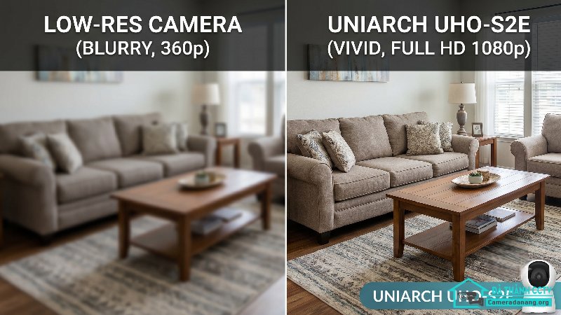 Camera Uniarch S2E Giúp Quan Sát Toàn Cảnh Trong Nhà Không Điểm Mù-0