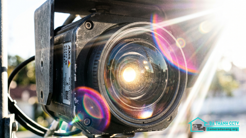 Camera ngoài trời bị nắng chiếu trực tiếp gây mờ hình-2