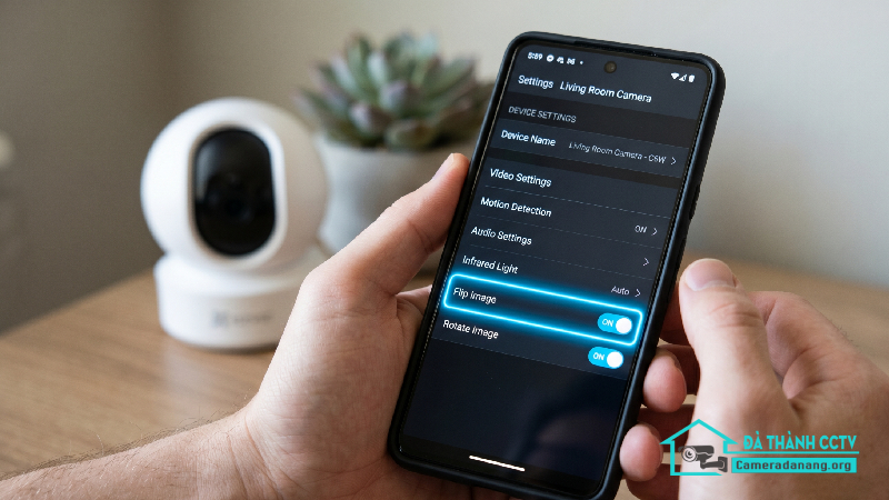 Camera quay bị ngược hình phải chỉnh như thế nào-1