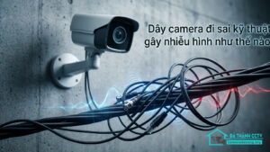 Dây camera đi sai kỹ thuật gây nhiễu hình như thế nào-0