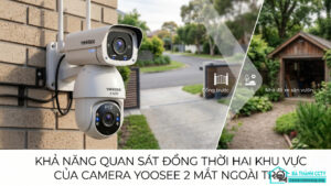 Khả Năng Quan Sát Đồng Thời Hai Khu Vực Của Camera Yoosee 2 Mắt Ngoài Trời-0