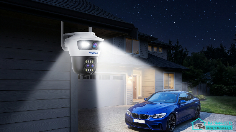 Khả Năng Quan Sát Đồng Thời Hai Khu Vực Của Camera Yoosee 2 Mắt Ngoài Trời-2