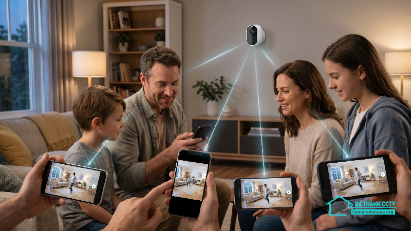 Một camera có thể xem cùng lúc trên nhiều điện thoại không-2
